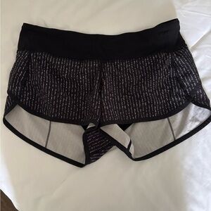 lululemon athletica Black and White Athletic Shorts